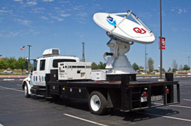 radar apparatus on the back of a truck