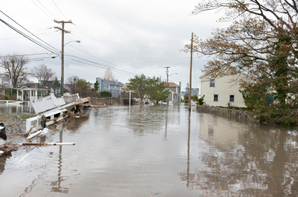 flooded street